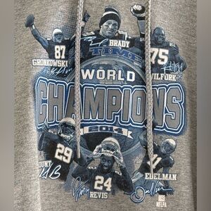 Gray NFL World Champions Hoodie Large